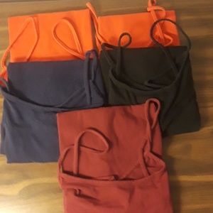 5 spaghetti strap tanks